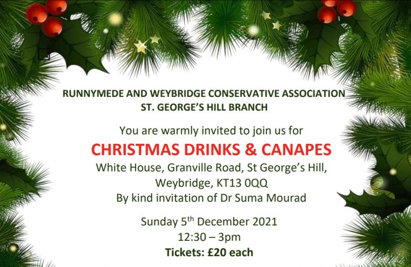 St Georges Hill Xmas drinks