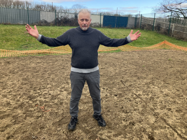 Peter Snow at the site of the former skatepark at Aviator Park